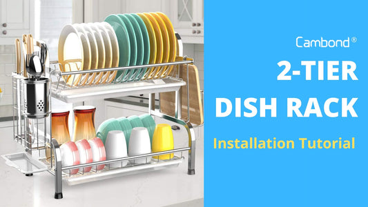 Cambond 2 Tier Dish Rack Installation Tutorial