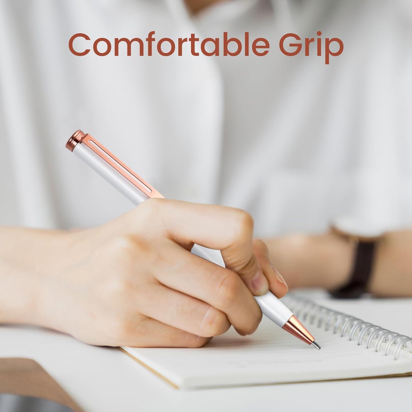 Cambond Retractable Ballpoint Pens,3 Pens with 6 Refills