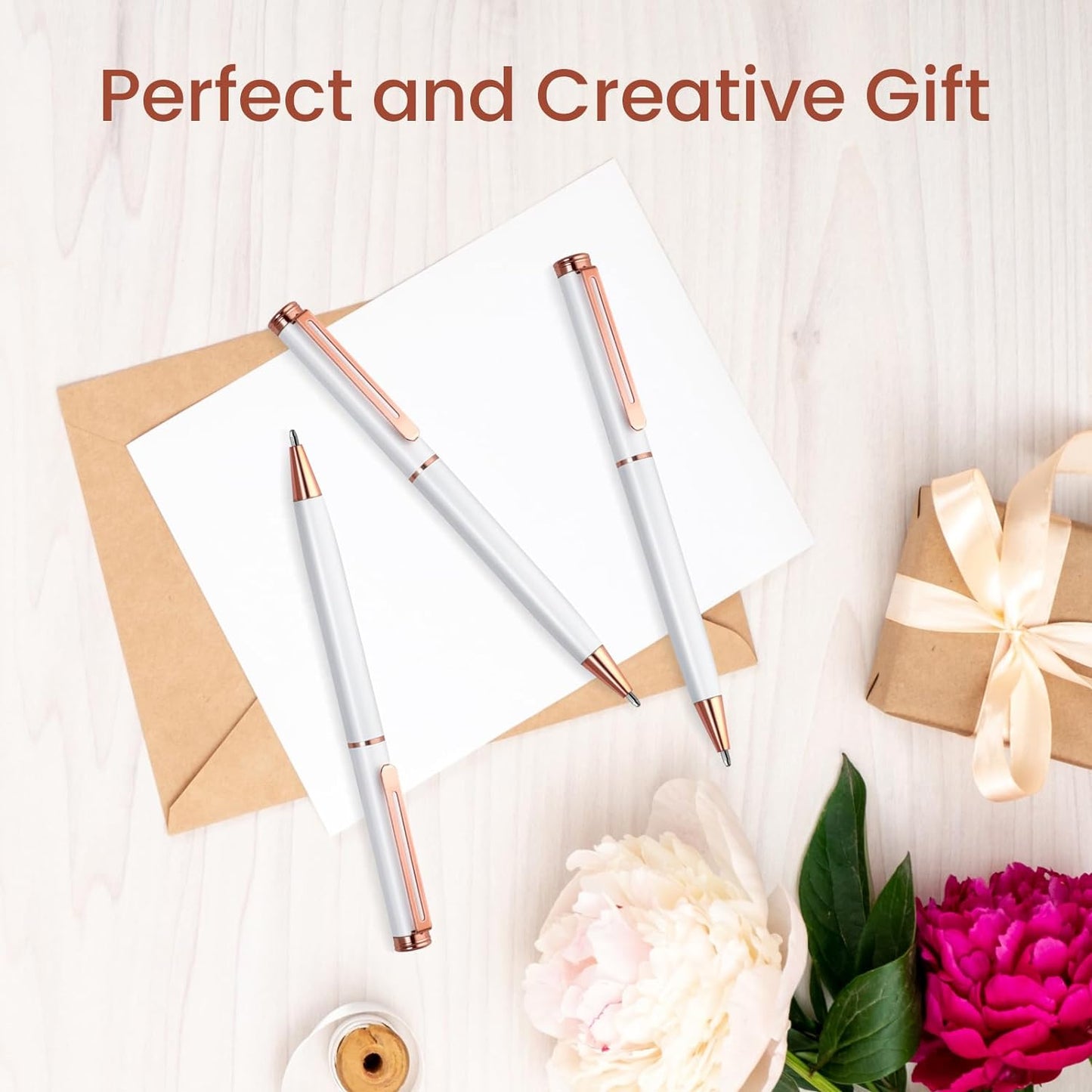 Cambond Retractable Ballpoint Pens,3 Pens with 6 Refills