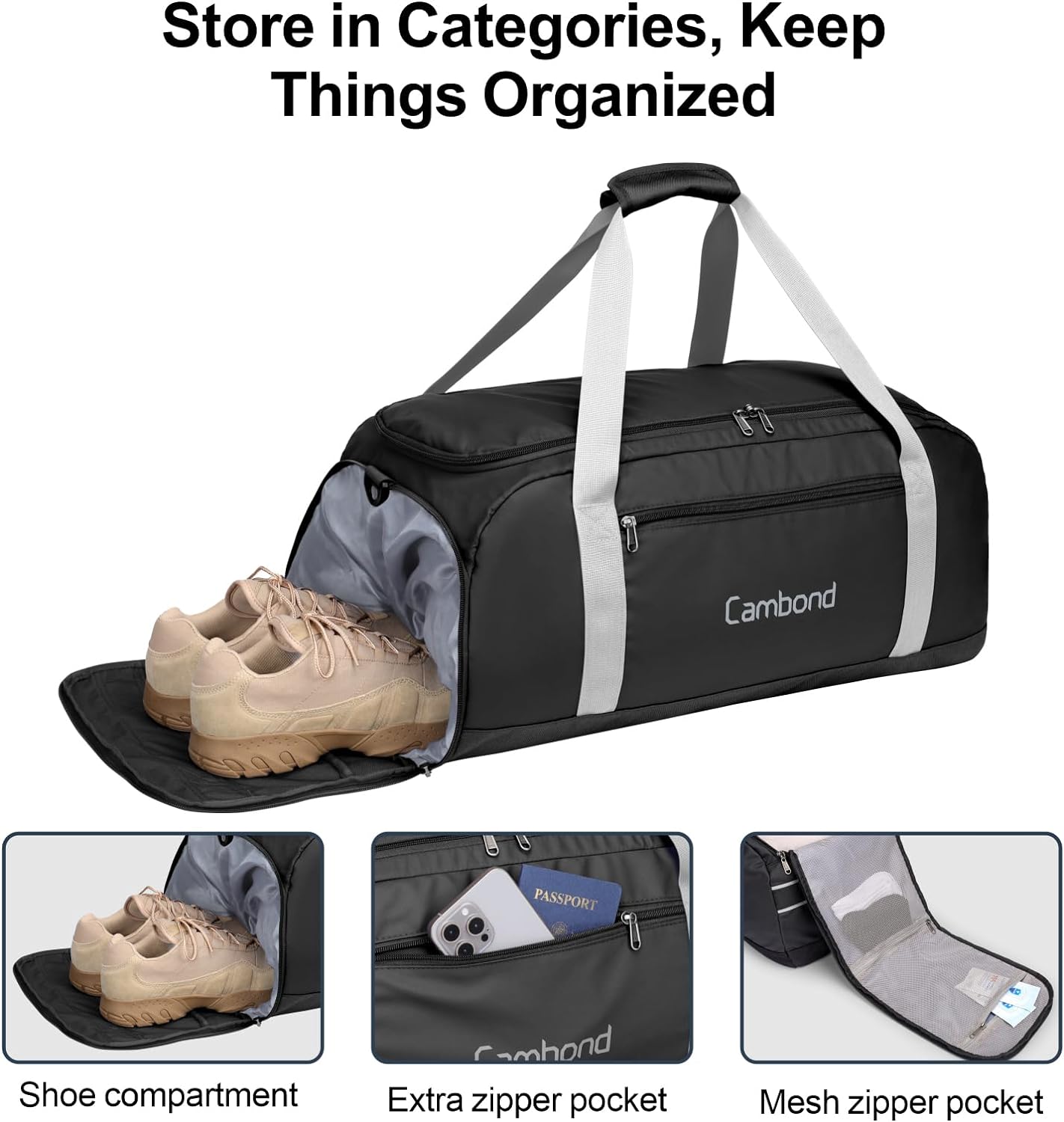 Cambond Large Duffle Bag for Travel