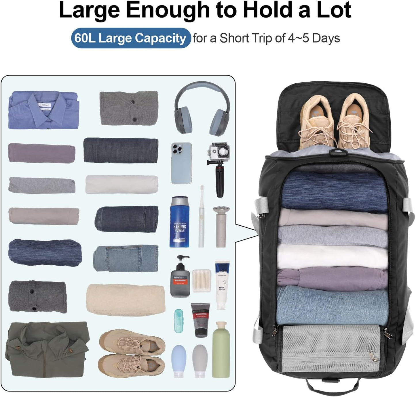 Cambond Large Duffle Bag for Travel