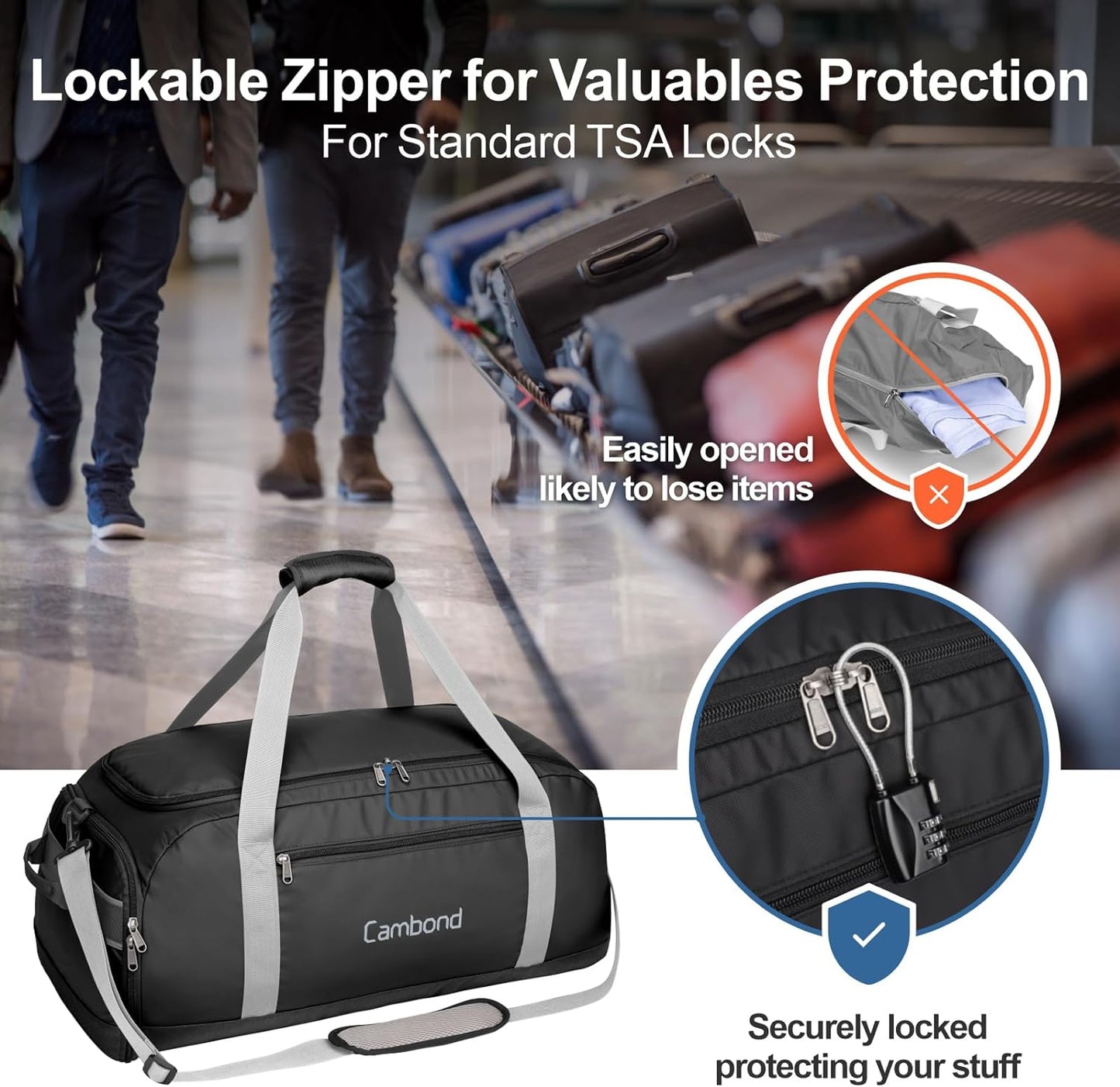 Cambond Large Duffle Bag for Travel