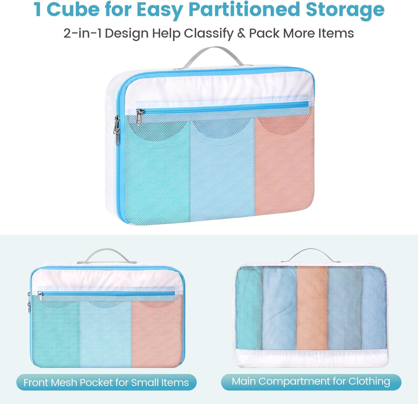 Cambond Mesh Packing Cubes for Suitcase
