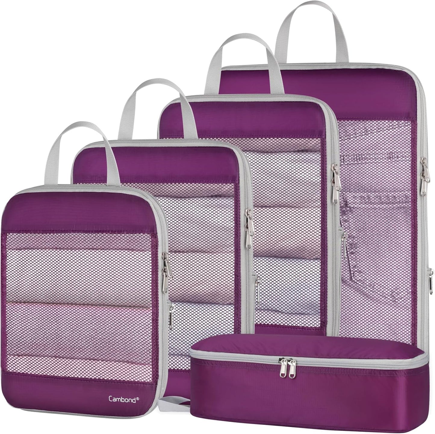 Cambond See Through Mesh Compression Packing Cubes