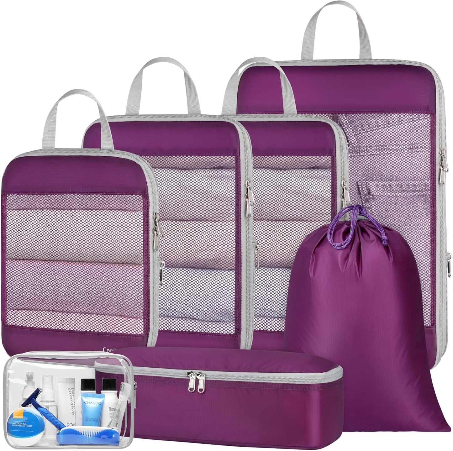Cambond See Through Mesh Compression Packing Cubes