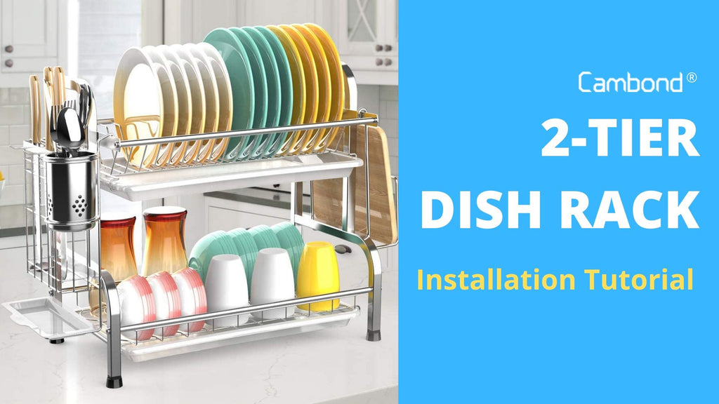 Cambond 2 Tier Dish Rack Installation Tutorial