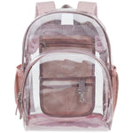 Clear backpack with pockets