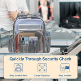 Clear travel backpack